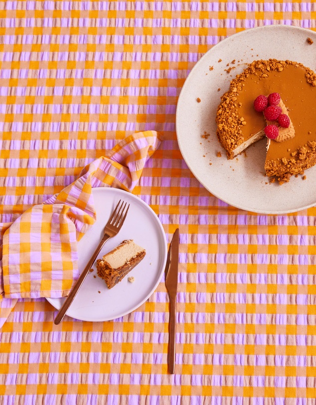 Mosey Me - Kumquat Bloom Seersucker Napkin Set