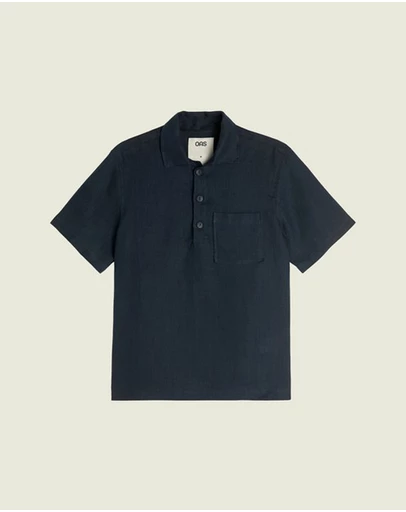 OAS Company - Dark Navy Girona Linen Shirt
