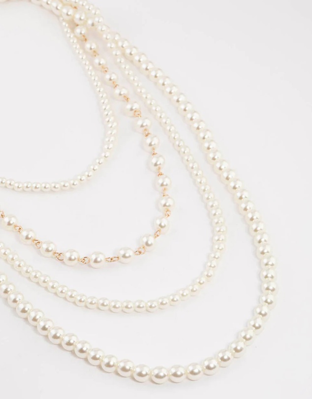 Lovisa - Gold Layered Mixed Pearl Necklace
