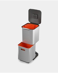 Joseph Joseph - Totem Compact 40L Waste Separation & Recycling Unit (Stainless Steel)