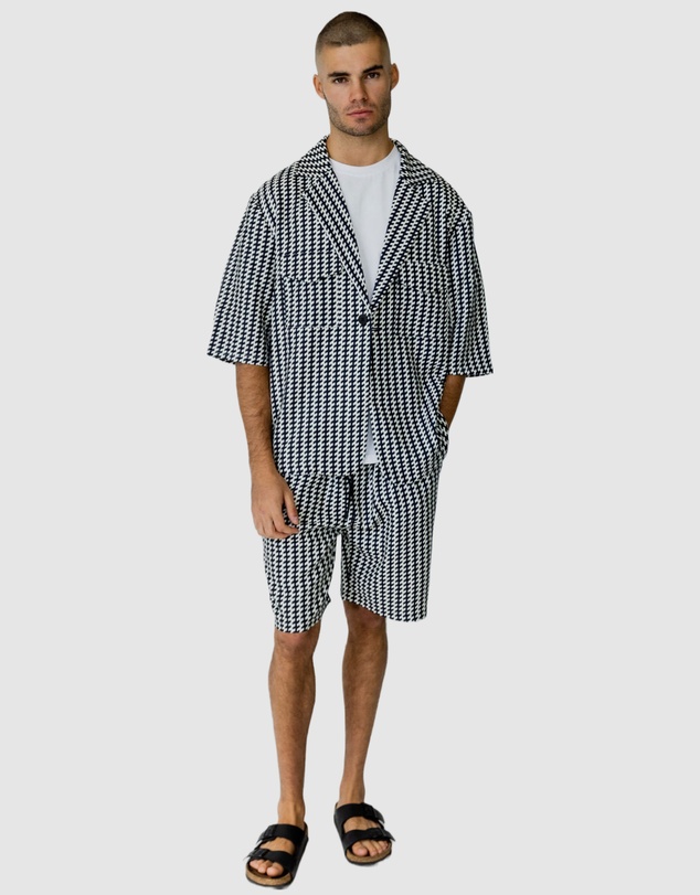 Justin Cassin - Mulholland Print Short Sleeve Shirt