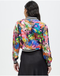 The Social Outfit - Silk Aviator Jacket - Amplify