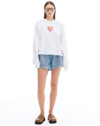 THE TALES - We Love Velvet Heart Long Sleeve Tee