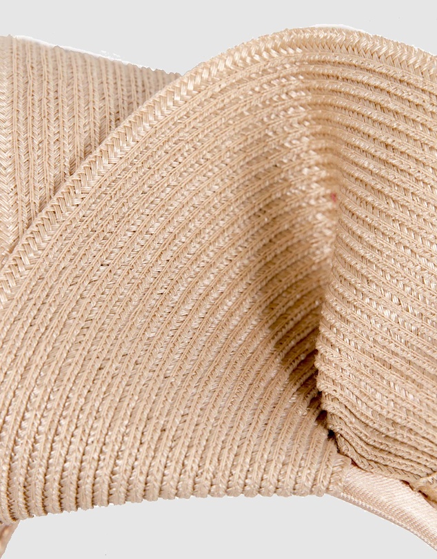 Max Alexander - Large Wavy Nude Racing Fascinator