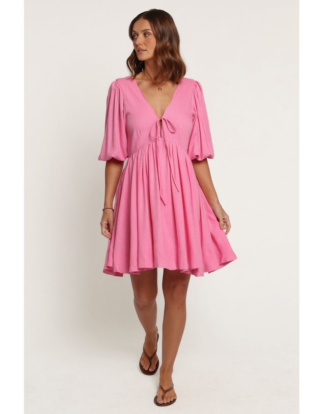 Petal & Pup - Emiko Scallop Mini Dress - Pink