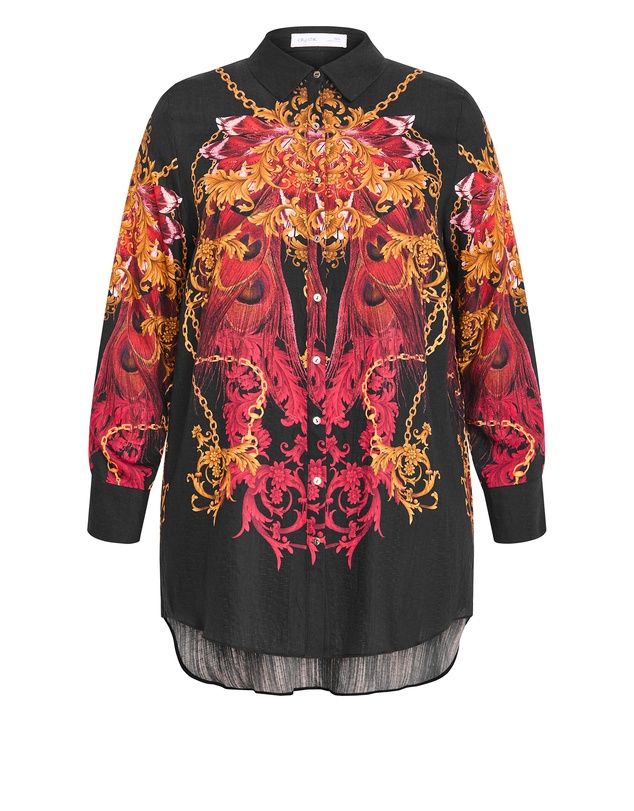 City Chic - Plus size Savannah Lavish Shirt - black