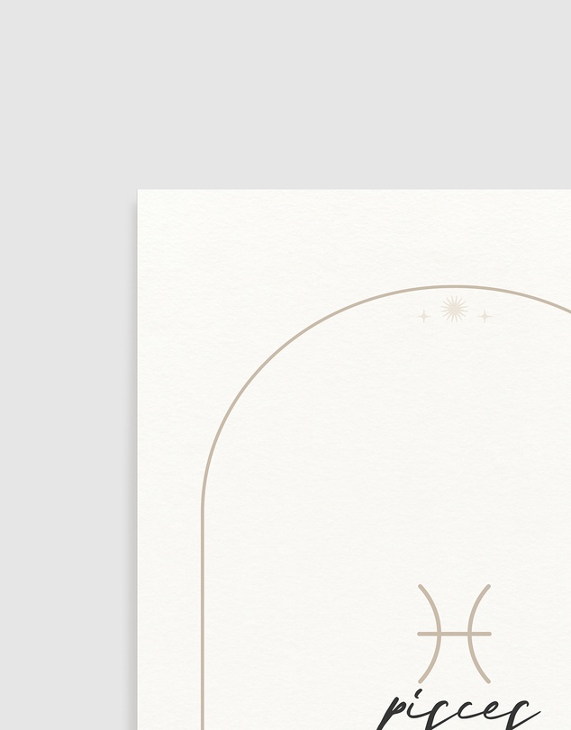 Olive et Oriel - Pisces Zodiac Art Print