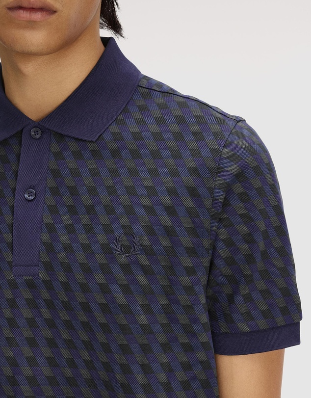 Fred Perry - Slanted Geometric Print Fred Perry Shirt