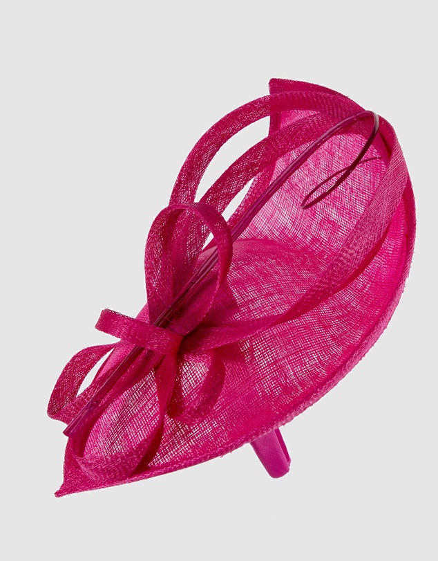 Max Alexander - Tall Fuchsia Racing Fascinator
