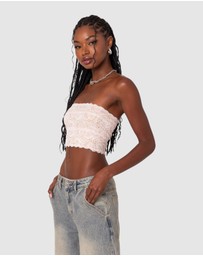 EDIKTED - Nadine Lace Tube Top