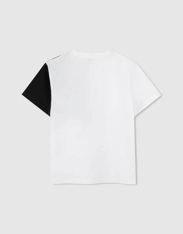 DKNY - Two-Tone Angled Logo Short Sleeve T-Shirt - Kids-Teens