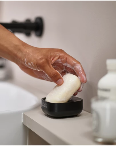 Joseph Joseph - Slim™ Compact Soap Dish with Matt Black Finish