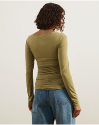 Atmos&Here - Etta Draped Jersey Top
