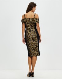 Pink Ruby - Leopard Love Off Shoulder Dress