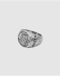 Haze & Glory - ICONIC EXCLUSIVE - Ring Sailboat Hold Fast Signet 925 Sterling Silver
