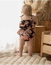 WITH LOVE FOR KIDS - Cotton Muslin Ruffle Playsuit - Babies