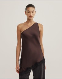 Witchery - One Shoulder Lace Top