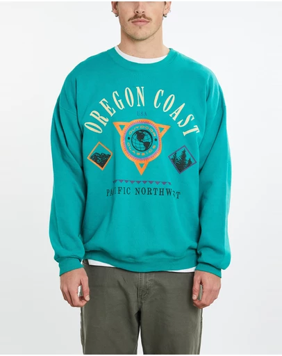 Vintage by The Real Deal - Pre Loved - 90s Oregon Coast USA Sweatshirt