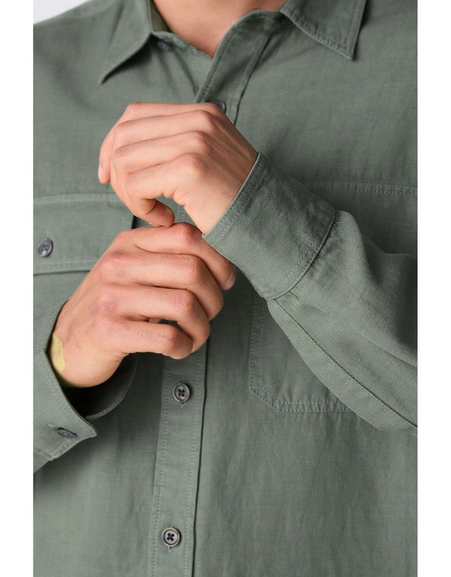 NEXT - Cotton Tencel Blend Long Sleeve Shirt