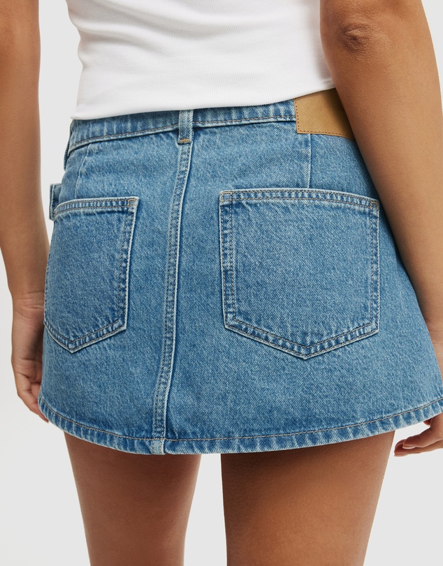 Cotton On - Pleated Micro Wrap Skirt