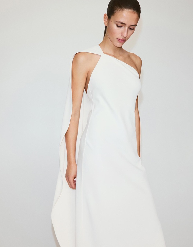 M.N.G - Asymmetrical Dress with Scarf