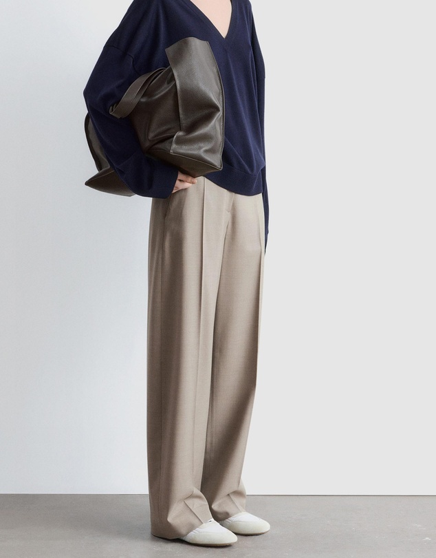 & Other Stories - Wool Press-Crease Trousers