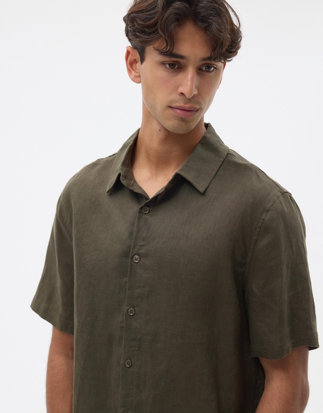 AERE - Euro Resort Linen SS Shirt