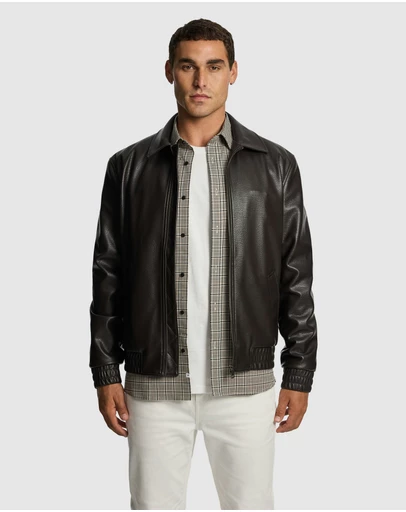 yd. - Scotty Faux Leather Jacket