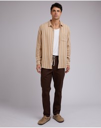 Silent Theory - Coen Stripe Ls Shirt