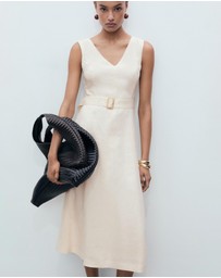 M.N.G - Laura Belt Linen Dress