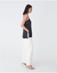 Forcast - Cleo Lace Trim Satin Camisole