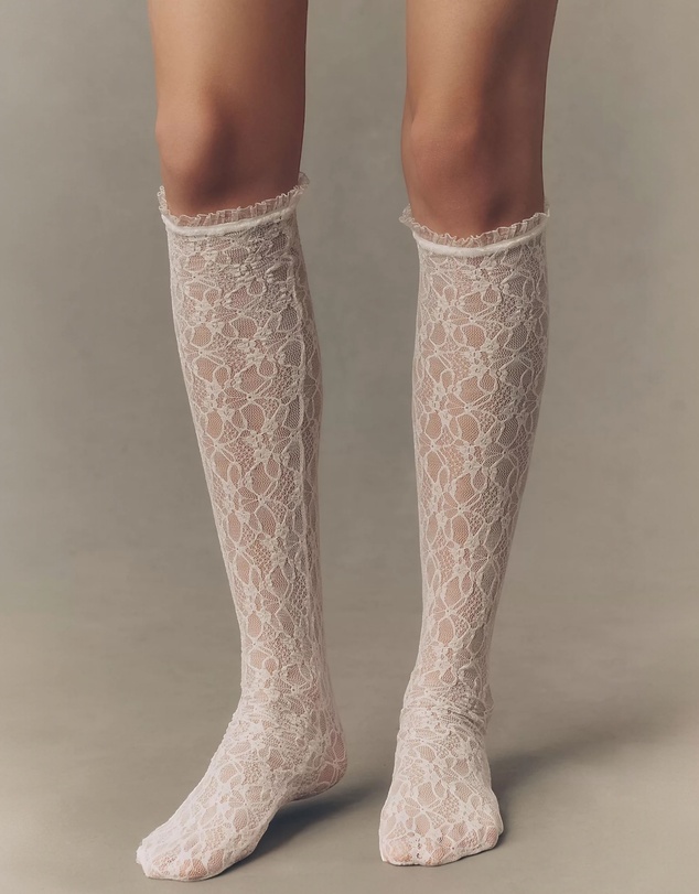 High Heel Jungle - Lace Knee Socks