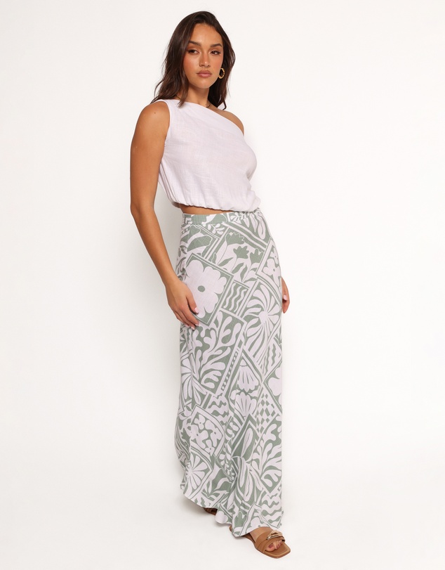 Petal & Pup - Willow Maxi Skirt - Sage Print