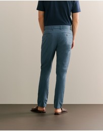 Trenery - Slim Fit Chino Pant in Petrol Blue