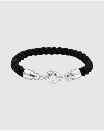 Kuzzoi - ICONIC EXCLUSIVE - Twisted Cord Bracelet in 925 Sterling Silver