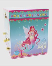 Pink Poppy - Shimmering Mermaid Medium Musical Jewellery Box