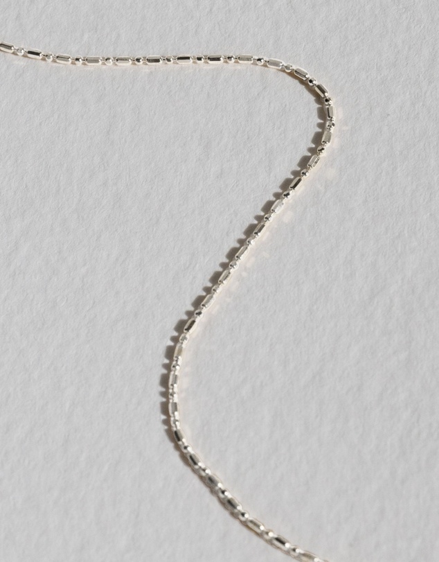 SAINT VALENTINE - Dash Dot Chain Necklace - Silver