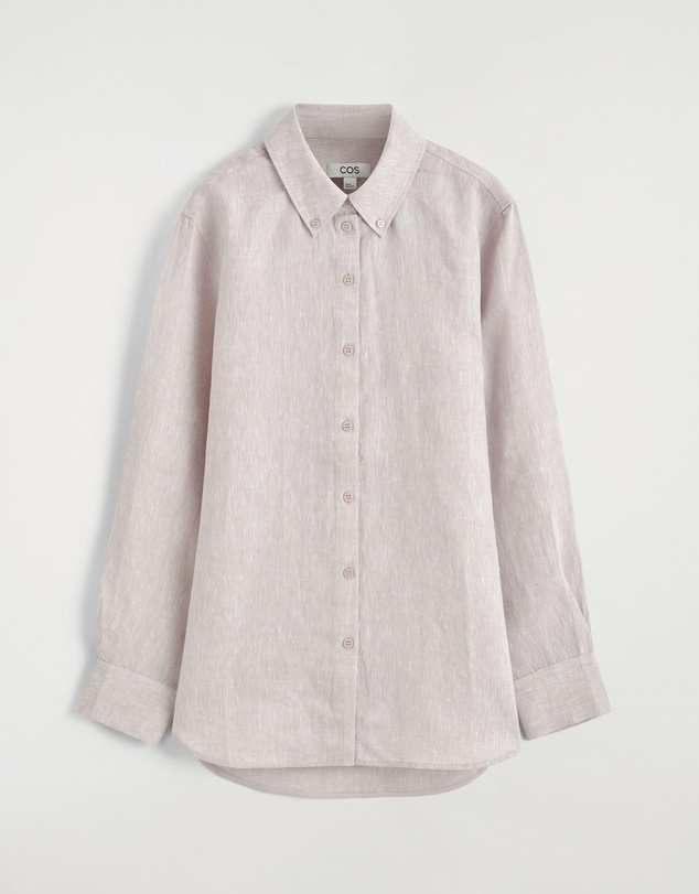 COS - Button Down Collar Linen Shirt