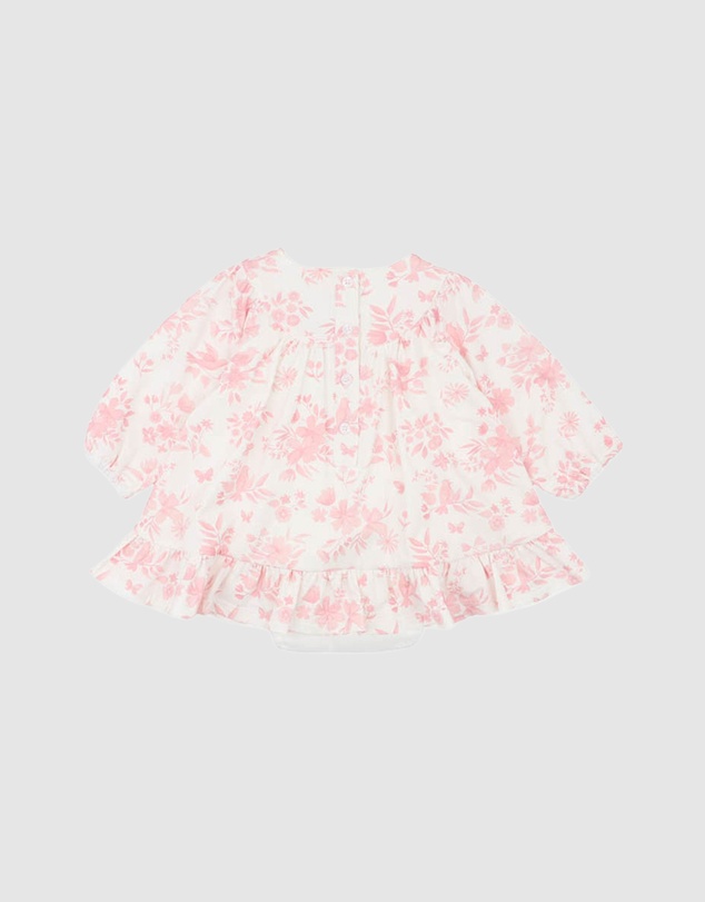 Bebe by Minihaha - Fern Birds Organic Overlay Dress - Babies