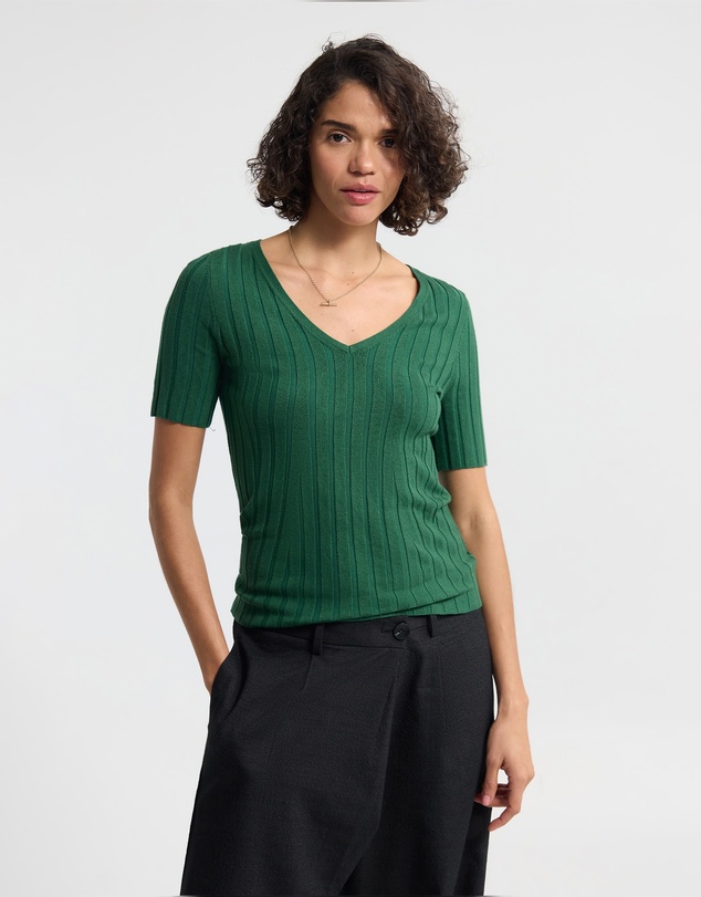 Oxford - Lucy Rib V-Neck Knit