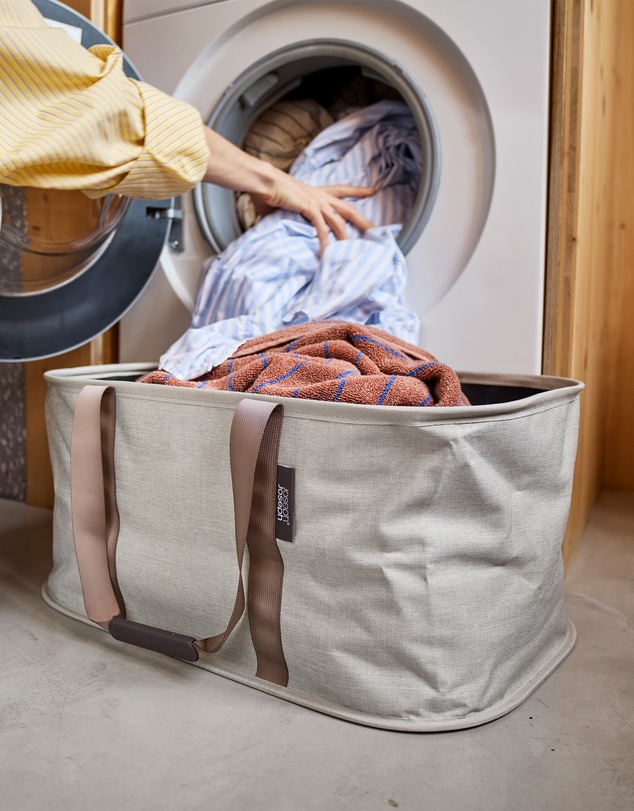 Joseph Joseph - Hold-All™ Ecru Collapsible 35L Laundry Basket