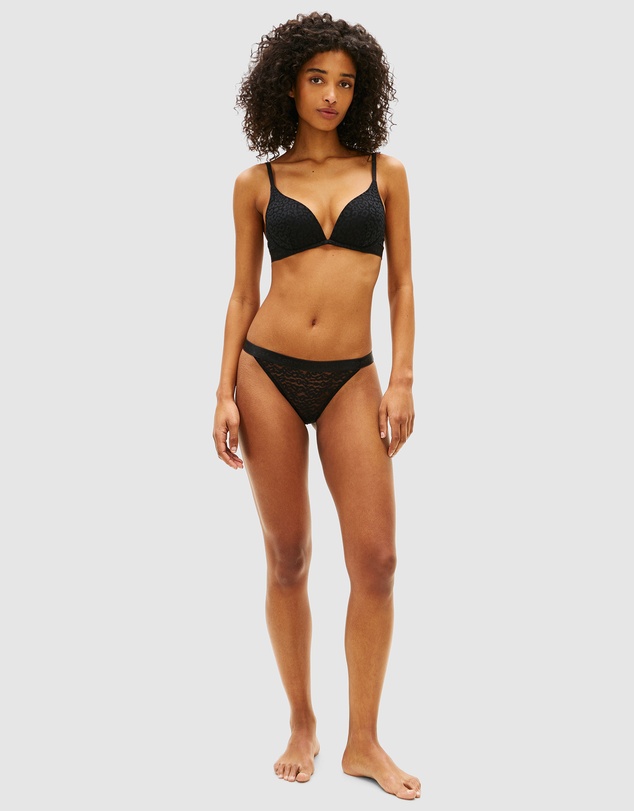 Tommy Hilfiger - Leopard Lace Logo Waistband Tanga Thongs