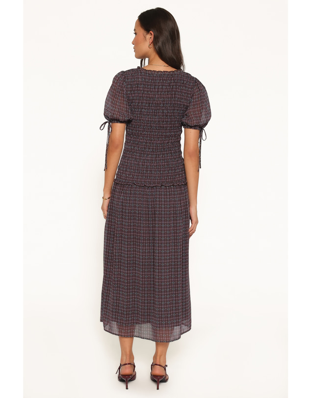 Petal & Pup - Naomi Maxi Dress - Berry Plaid