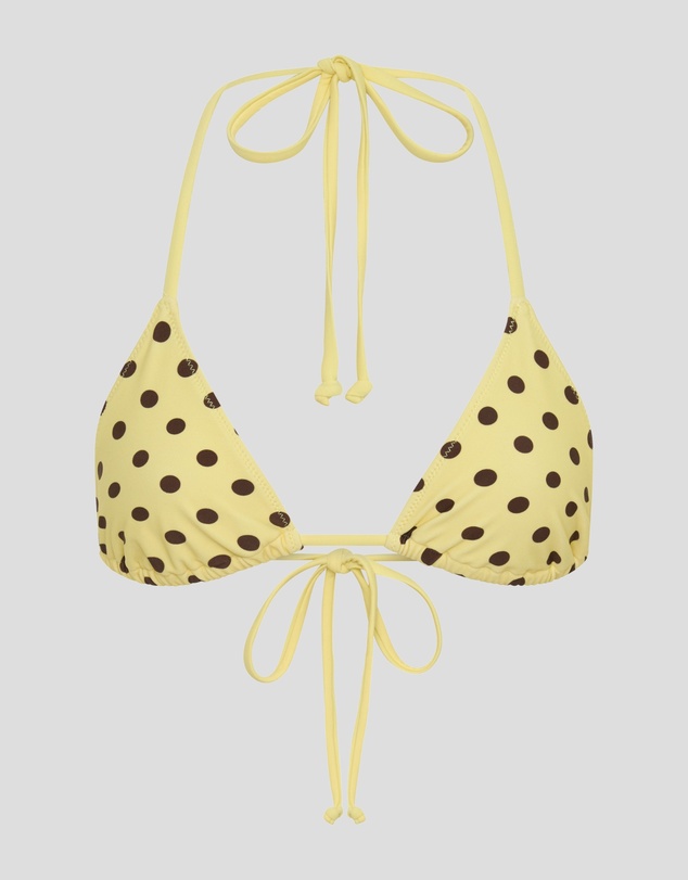 Vacay Swimwear - Rio Top Yellow Polka