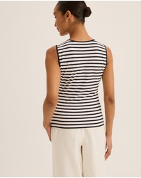 Review - Leila Jersey Stripe Tank Top