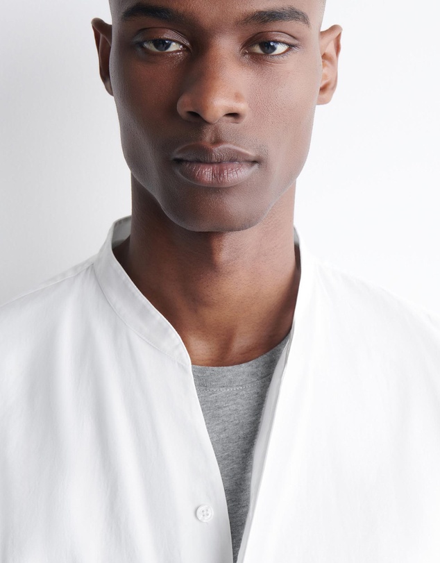 COS - Grandad-Collar Cotton Shirt