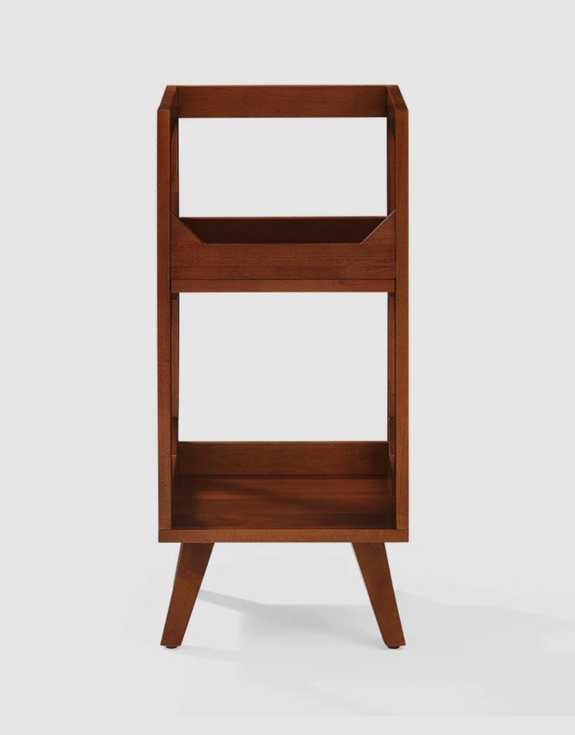 Crosley - Crosley Asheville Small Vinyl Storage Stand – Walnut