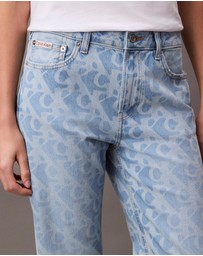 Calvin Klein Jeans - Allover Logo 90s Straight Jeans