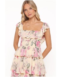 Petal & Pup - Belle Maxi Dress - Yellow Floral