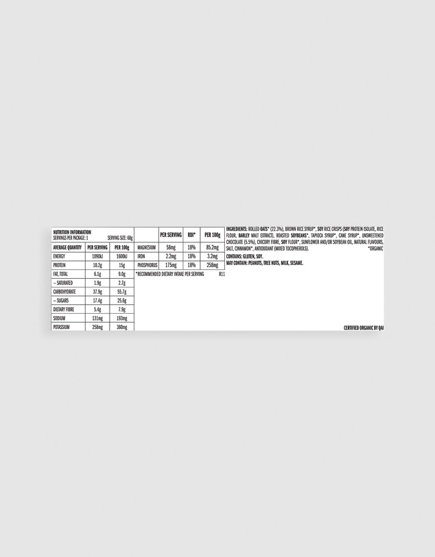 CLIF - Chocolate Chip Energy Bar - 12x68g